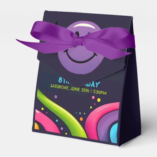 Groovy Birthday Bash Geschenkschachtel (Vorderseite)