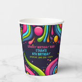 Groovy Birthday Bash Pappbecher (Rückseite)