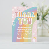 Groovy Birthday Danke-Karte | Groovy Vielen Dank Dankeskarte (Stehend Vorderseite)