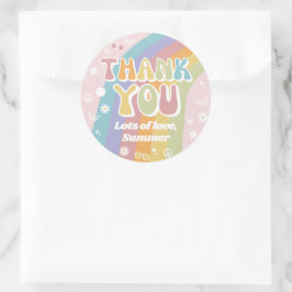 Groovy Birthday Favor Tag | Groovy Sticker