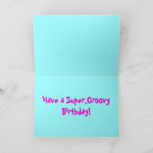 Groovy Birthday Grußkarte-Retro Karte (Innenseite)