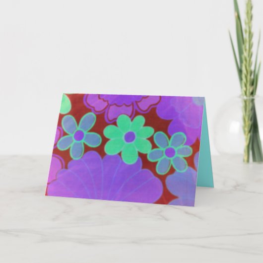 Groovy Birthday Grußkarte-Retro Karte (Vorderseite)