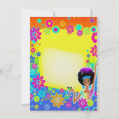 Groovy Birthday Karte (Rückseite)