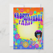 Groovy Birthday Karte (Vorderseite)