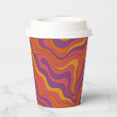 Groovy Birthday Paper Cups Pappbecher (Rückseite)