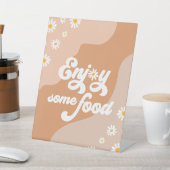 Groovy Birthday Party Boho Daisy Dekorationstabell Sockelschild (In SItu)