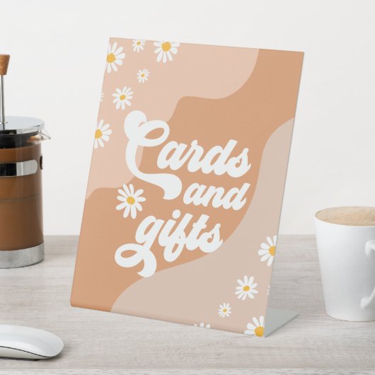 Groovy Birthday Party Boho Daisy Dekorationstabell Sockelschild (In SItu)