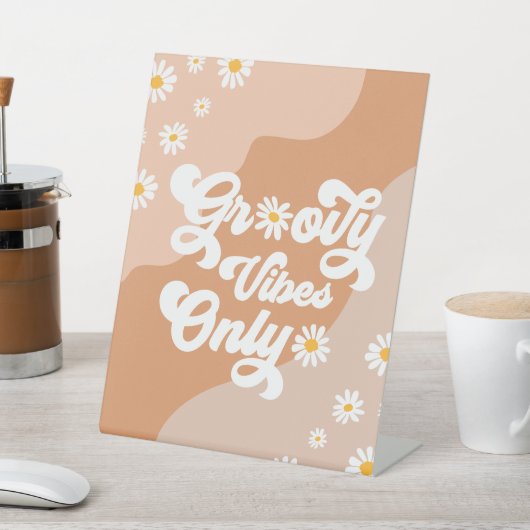 Groovy Birthday Party Boho Daisy Dekorationstabell Sockelschild (In SItu)