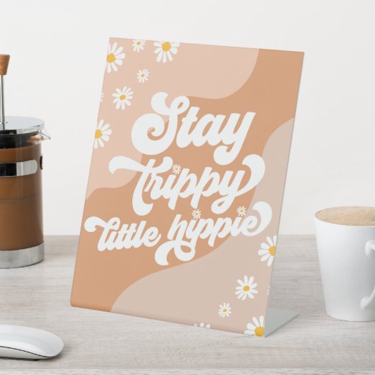 Groovy Birthday Party Boho Daisy Dekorationstabell Sockelschild (In SItu)