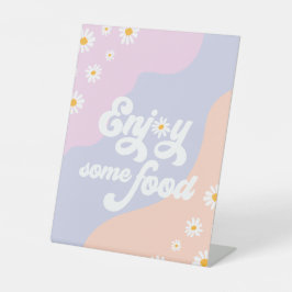 Groovy Birthday Party Boho Daisy Dekorationstabell Sockelschild