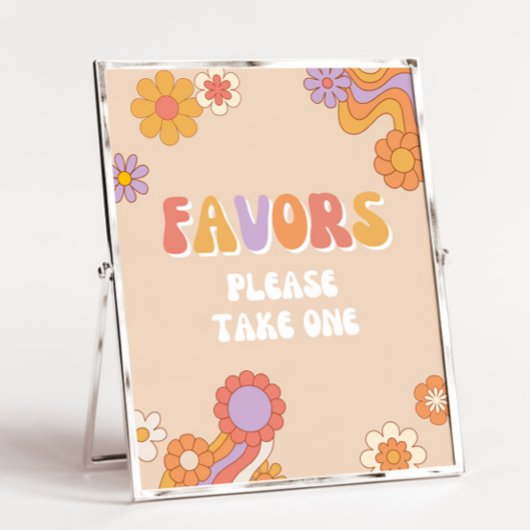 Groovy Birthday Party favorisiert Unterschrift