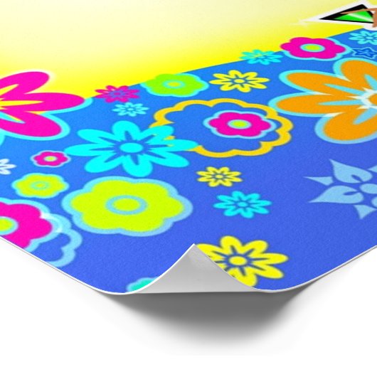 Groovy Birthday Party Poster (Ecke)