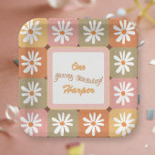 Groovy Birthday Retro Hippie 60er 70er Daisy Blume Pappteller