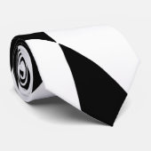 Groovy Black and White Pattern Krawatte (Gerollt)