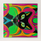 Groovy Black Cat Puzzle (Horizontal)