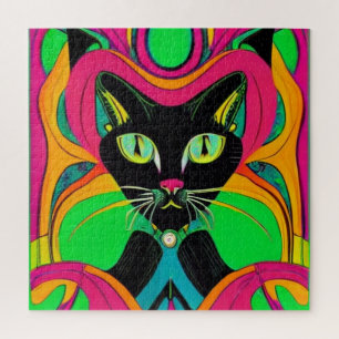 Groovy Black Cat Puzzle