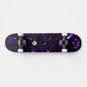 Groovy Black Lila Skateboard (Horizontal)