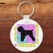 Groovy Black Russian Terrier Schlüsselanhänger (Vorderseite)