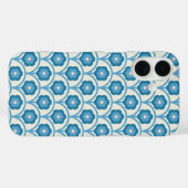 Groovy Blau und Rosa Rainbow Blume Case-Mate iPhone Hülle (Rückseite (Horizontal))