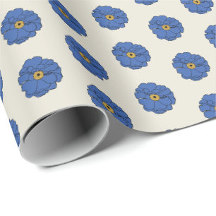 Groovy Blaues Geschenkpapier