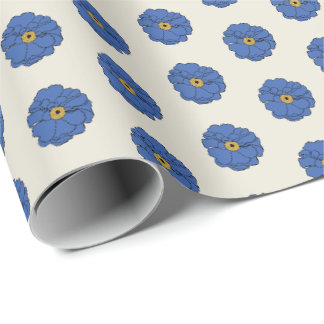 Groovy Blaues Geschenkpapier