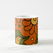 Groovy Bloom - Retro Floral 1970s mug Kaffeetasse (Mittel)