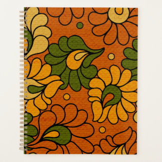 Groovy Bloom - Retro Floral 1970s Planner Planer