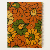 Groovy Bloom - Retro Floral 1970s Planner Planer (Rückseite)