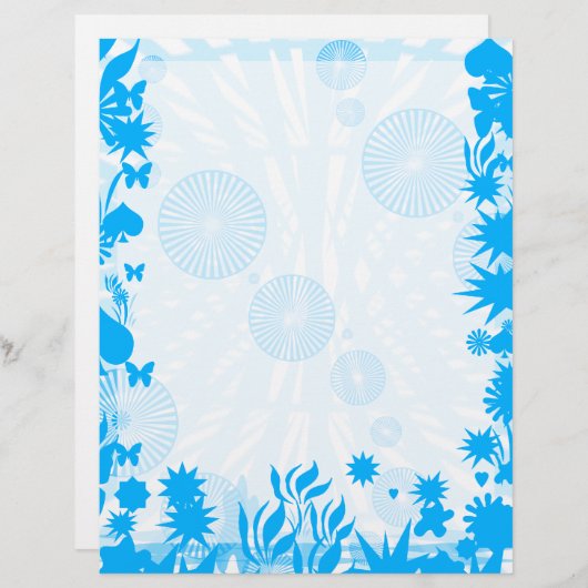 Groovy Blue Fun Coole, einzigartige Design Art (Vorne/Hinten)