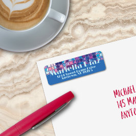 Groovy Blue & Lila Disco Ball Personalisiert