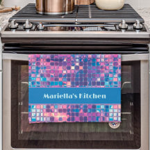 Groovy Blue & Lila Disco Ball Personalisiert