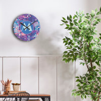 Groovy Blue & Lila Disco Ball Personalisiert