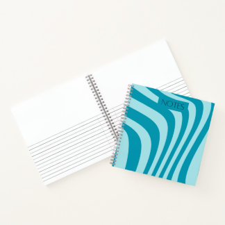 Groovy Blue Notebook Notizblock