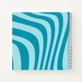 Groovy Blue Notebook Notizblock (Rückseite)