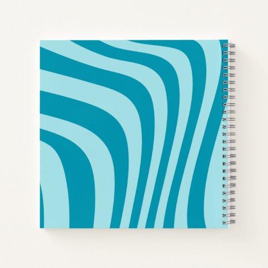 Groovy Blue Notebook Notizblock (Rückseite)