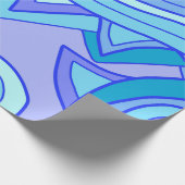 Groovy Blues Geschenkpapier (Ecke)