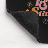 Groovy Blume Behielt einfach Stimming Retro Autism Mousepad (Ecke)