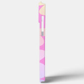 Groovy Blume Bright Orange Muster Name Case (Rückseite / Links)