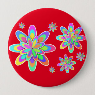 Groovy Blume Button