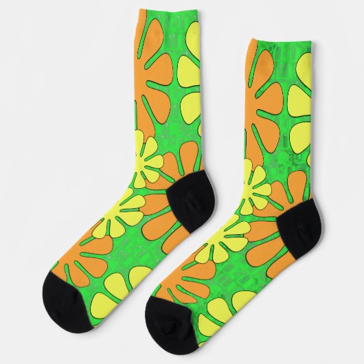 Groovy Blume Design Socken (Linkes Detail)