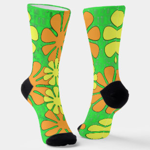 Groovy Blume Design Socken