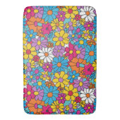 Groovy Blume Doodle Badematte (Vorderseite Vertikal)