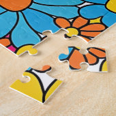 Groovy Blume Doodle Puzzle (Seite)