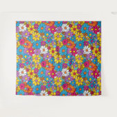 Groovy Blume Doodle Wandteppich (Vorderseite (Horizontal))