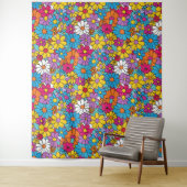 Groovy Blume Doodle Wandteppich (Beispiel)