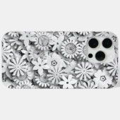 Groovy Blume Garden Monocrome Case-Mate iPhone Hülle (Rückseite (Horizontal))