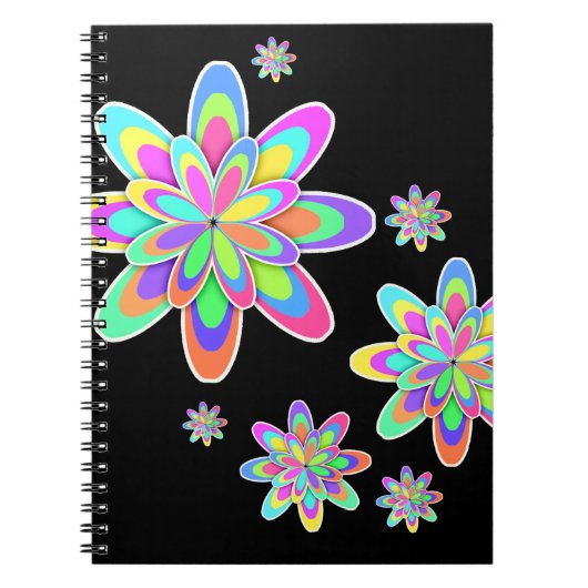 Groovy Blume Notizblock (Vorderseite)