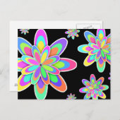 Groovy Blume Postkarte (Vorne/Hinten)