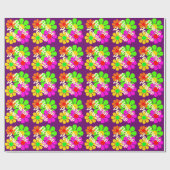 Groovy Blume Power Blume Geschenkpapier (Flach)
