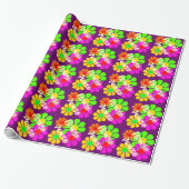 Groovy Blume Power Blume Geschenkpapier (Ungerollt)
